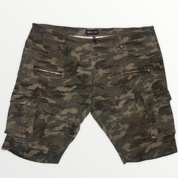 {Embellish} Men’s Army Fatigue Cargo Shorts - Picture 1 of 3